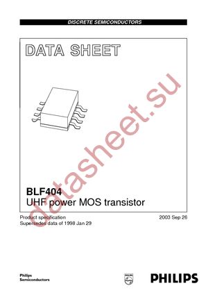 BLF404,115 datasheet  